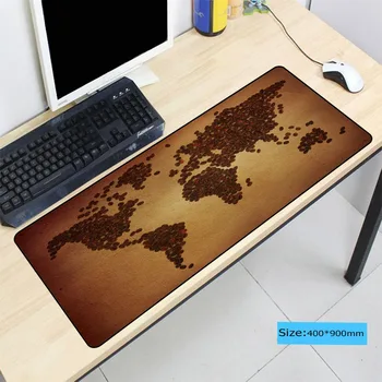 

900*400*3mm World Map Washable XXL Big Mouse pad gamer Mousepad Keyboard mat Office Table Cushion Home Decor As Gift
