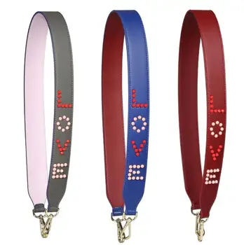 

Free Shipping 90CM LOVE Leather PU Bag Straps DIY Accessories for Women Replacement Shoulder Messenger Handbag Straps