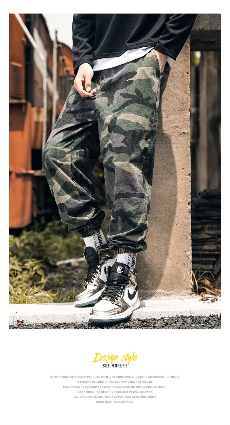RUIHUO Camo Pants Men Streetwear Camouflage Harem Pants Men Trousers Joggers Men Pants Hip Hop Sweatpants 5XL Autumn New