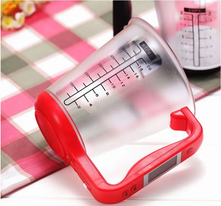 Съемный мерный стакан кухонные весы цифровой стакан весы электронные весы инструмент с ЖК-дисплеем измерительные чашечки температуры