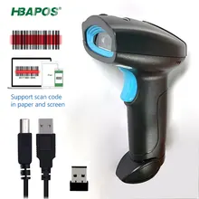 

HBAPOS Hanheld 2D 1D QR 2.4Ghz Wireless Barcode Scanner Reader Phone Wired Mobile Pay