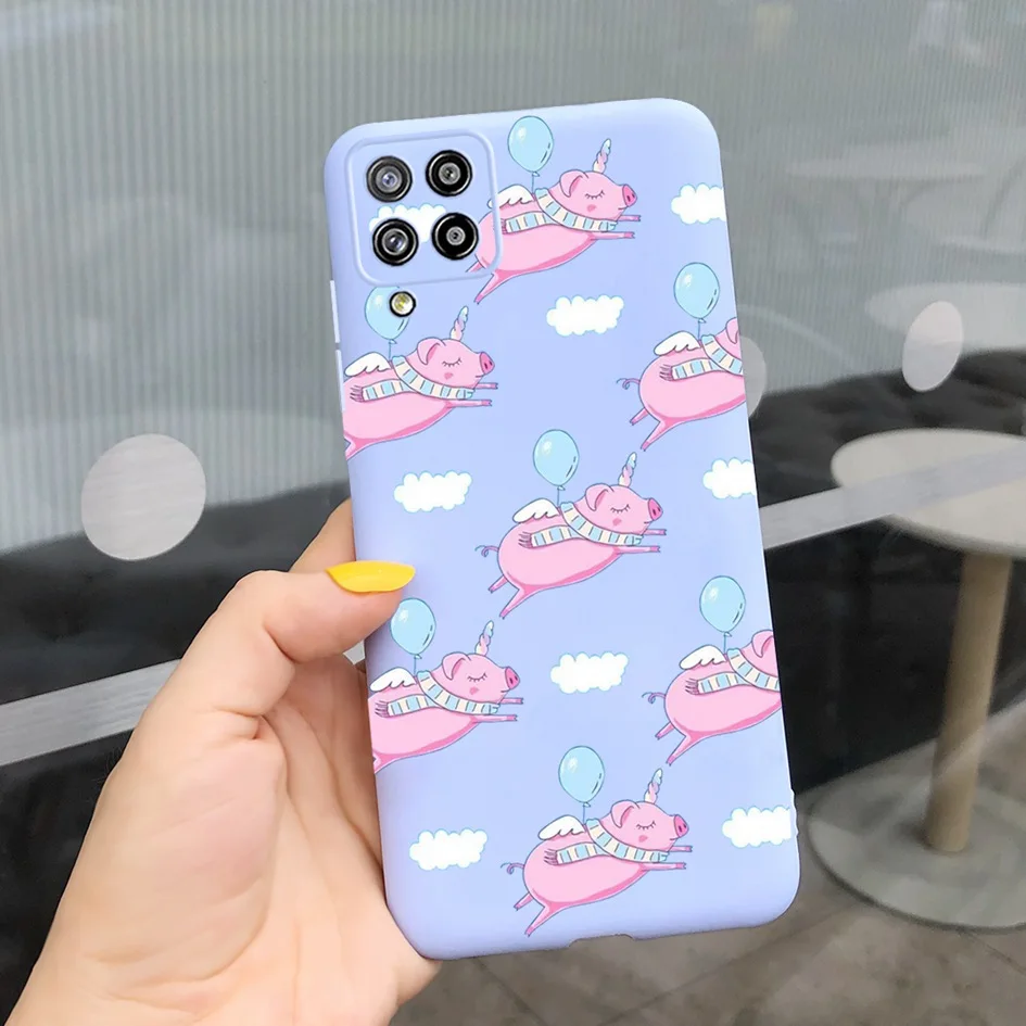 waterproof case for phone For Samsung A22 5G 4G Case Galaxy A 22 4G 5G 2021 A22s Cover Silicone Bumper Cartoon Butterfly Soft-Touch Protective Back Covers glass flip cover