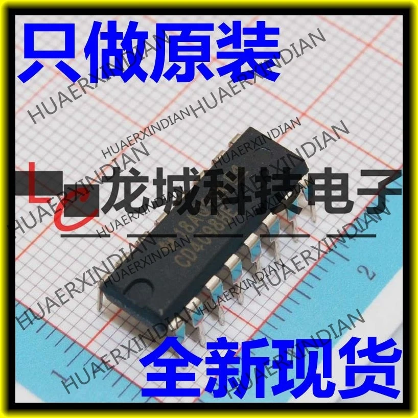 10 шт./лот новый оригинальный завод CD4098BE CD4098 DIP-16 в наличии | Электронные компоненты