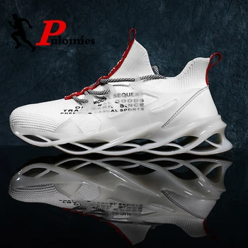 

PULOMIES Men Sport Shoes Men Sneakers Breathable Spring Sneakers Chunky Platform Sneakers Men Casual Shoes Men Tennis Shoes
