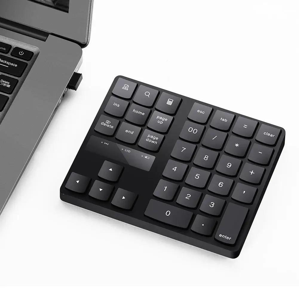 

2020 viugreum Wireless Double Number Pad Rechargeable Keypad for Laptop PC