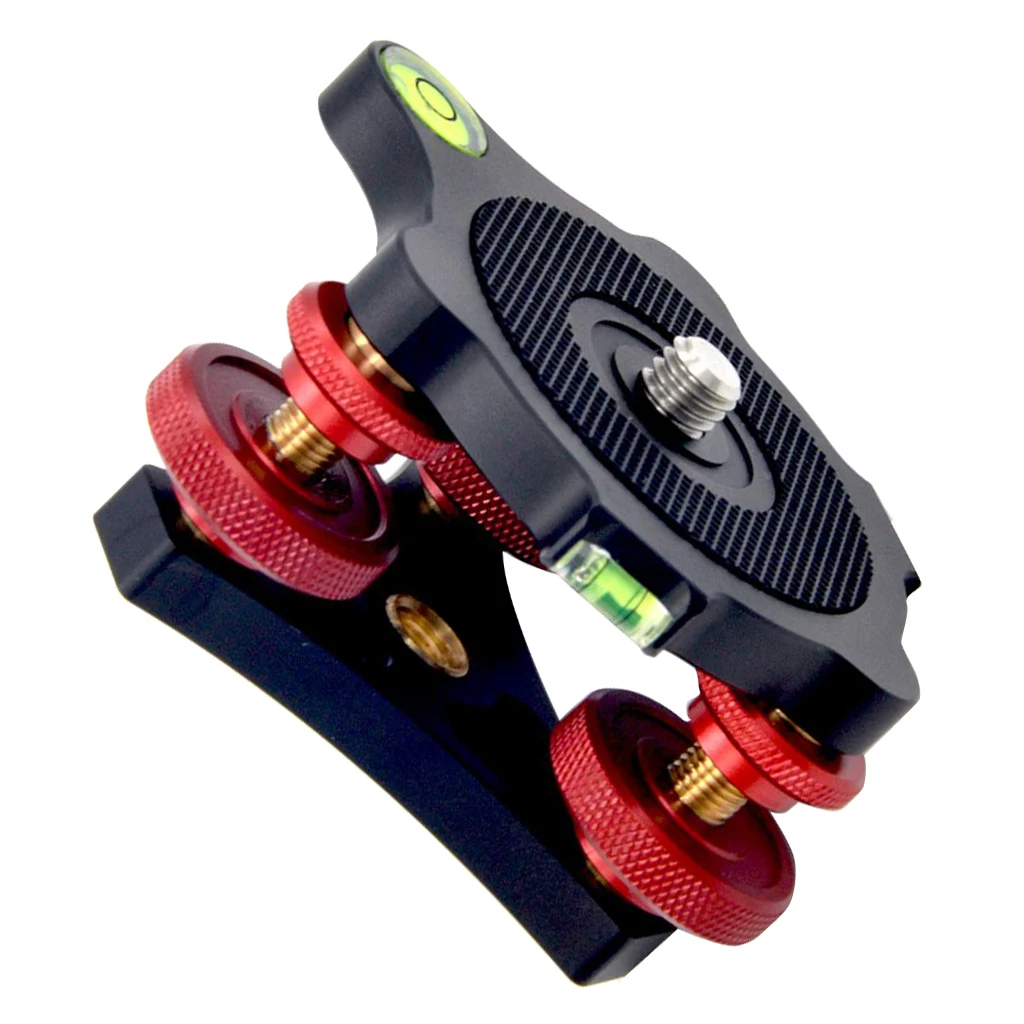 VELEDGE LP-64 Tripod Leveling Base with 3 Adjustment Dials for Camera Tripod