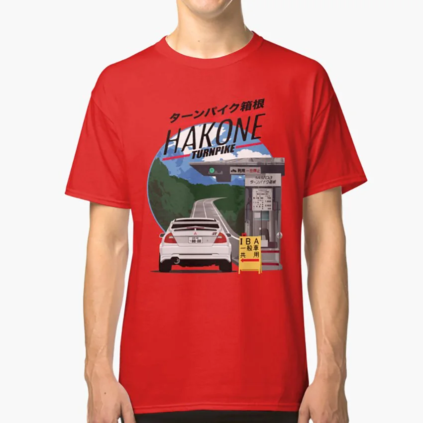 Футболка Hakone Lancer evo начальная футболка d initimal hakone jdm ae86 vi gt86 turnpike nurburgring | Мужская