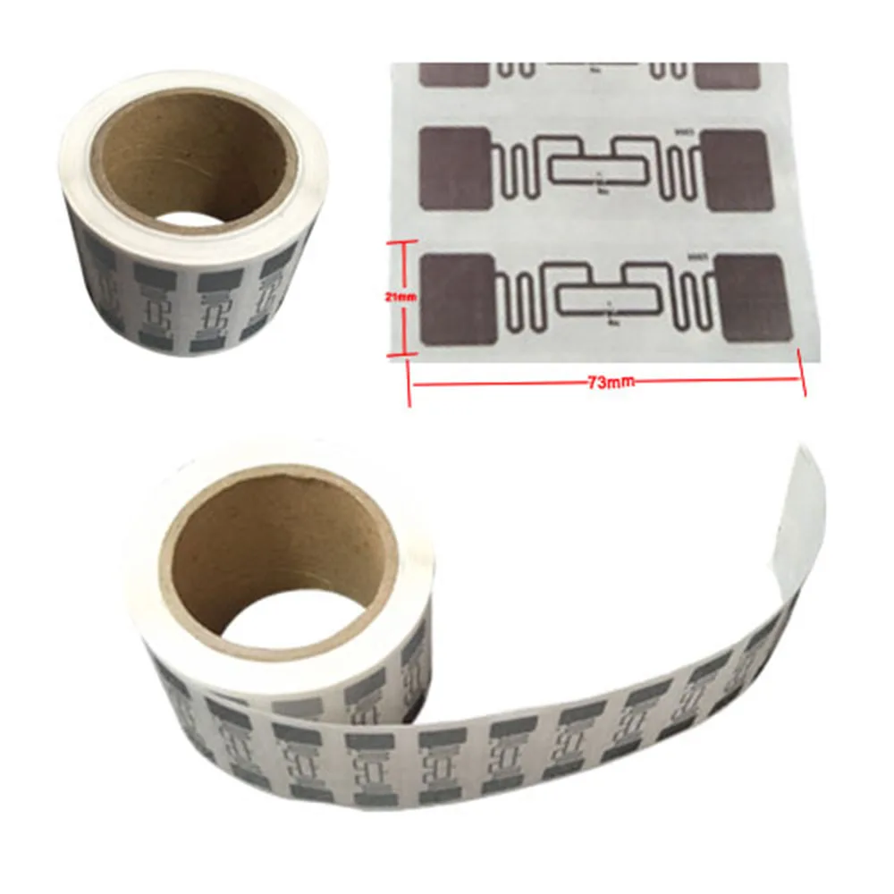 장거리 RFID UHF 태그 스티커, 습식 인레이, 외계인 U7 EPC 글로벌 Gen2 ISO18000-6C, 860-960mhz, 100PCs/로트