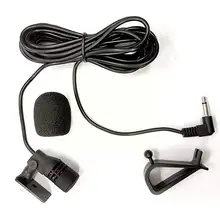 Car Audio Microphone 3.5mm Clip Jack Plug Mic Stereo Long Radio External 3m DVD Professionals Mini Microphone Wired For Auto