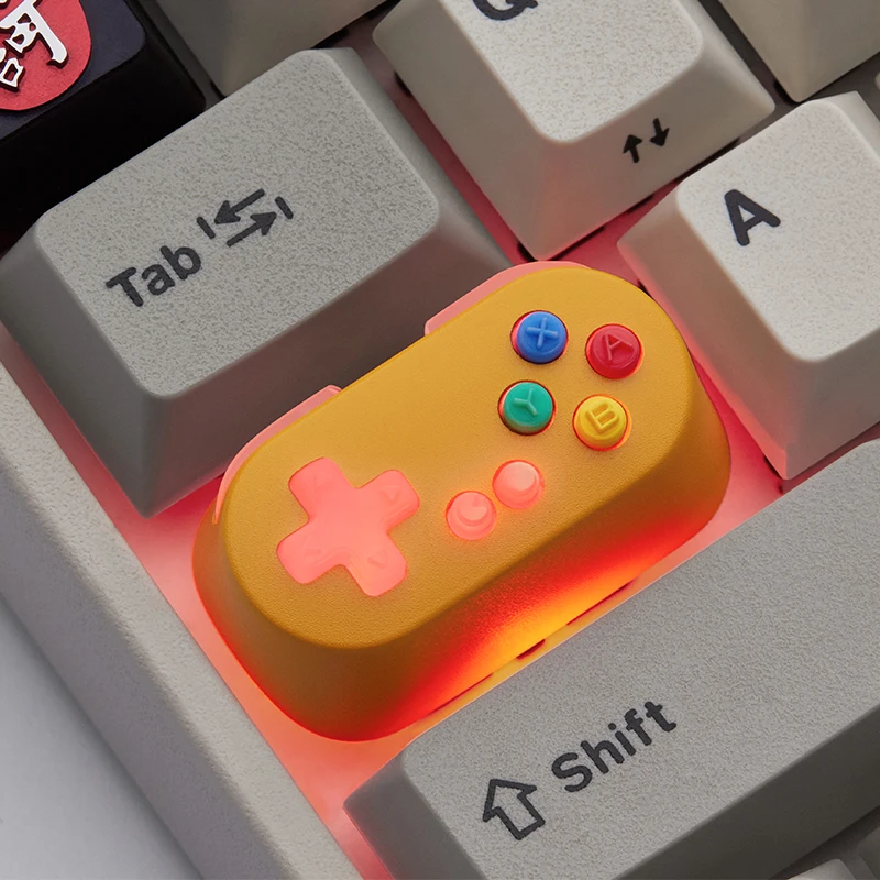 

HolyOOPS aluminium alloy key caps for Xbox PS4 switch game machine handle metal backlit capslock key cap