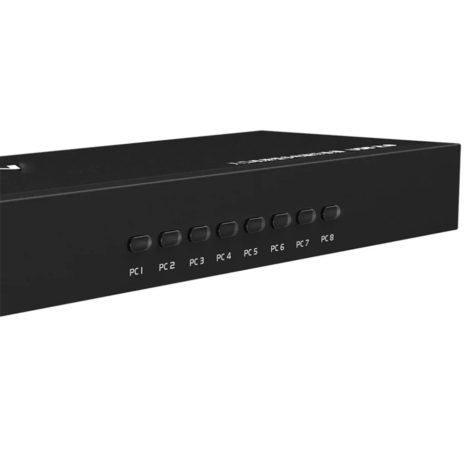Профессиональный 8-портовый USB VGA KVM переключатель 1U консоли VGA KVM переключатель er с пультом дистанционного управления Расширением вверх до 1920x1440