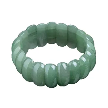 

LETSFUN Fine Jewelry Fashion Fine Pure Natural Aventurine Jade and Jade Girl Bracelet Bangle Hand Catenary Elegant Generous