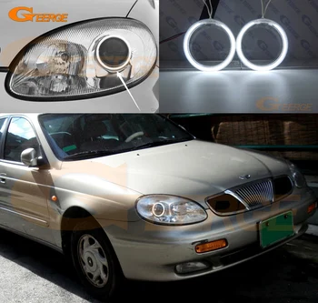 

For Daewoo Leganza 1997 1998 1999 2000 2001 2002 Excellent CCFL Angel Eyes kit Ultrabright illumination angel eyes Halo Ring kit