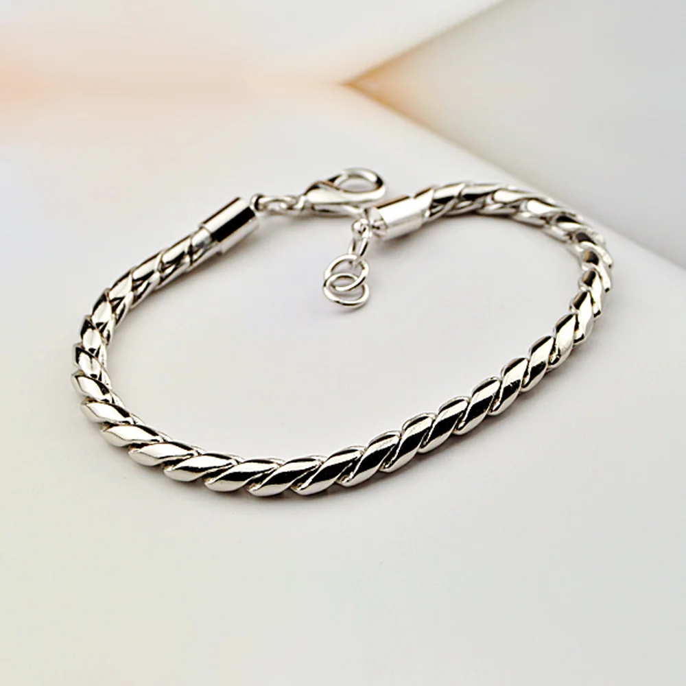 Solid Genuine .925 Sterling Silver Curb Link Chain Men's Bracelet Turq –  Karizma Jewels