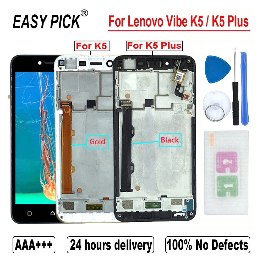 Skup Dla Lenovo Vibe K5 A6020A40 A6020a41 wyświetlacz LCD montaż digitizera ekranu dotykowego dla Lenovo K5 Plus A6020A46 A6020l36 a6020l37