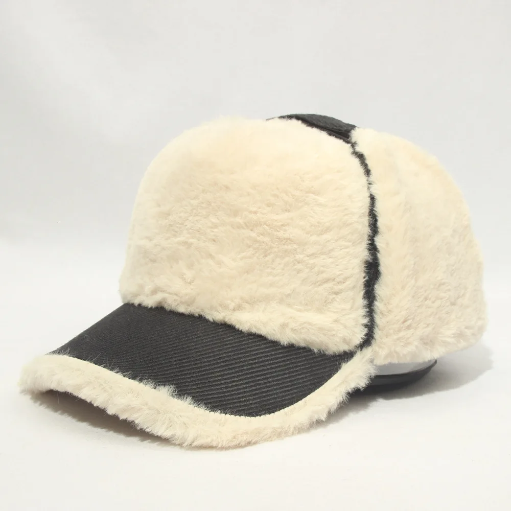 cashmere baseball cap with ear flaps