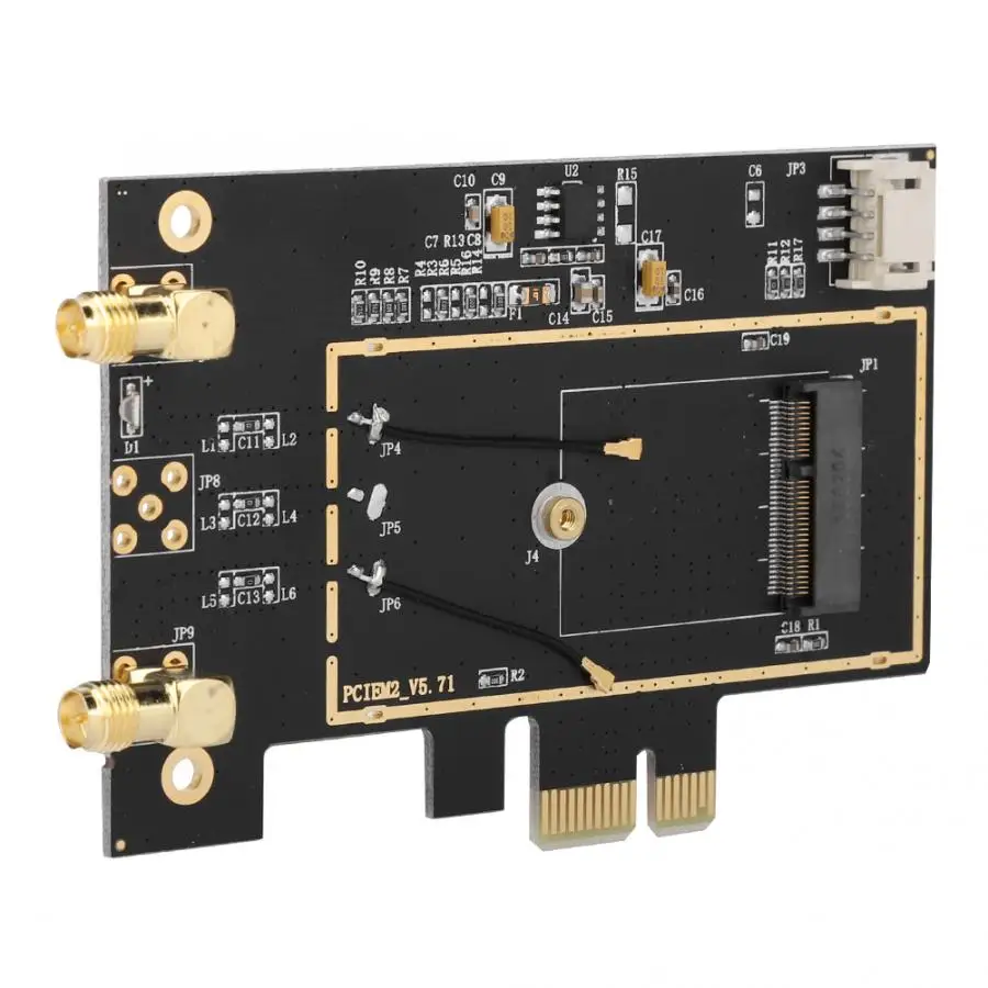 Настольный Wi Fi WLAN адаптер M.2 NGFF на PCI E 1X сетевой конвертер для 8260 7265 1535 7260