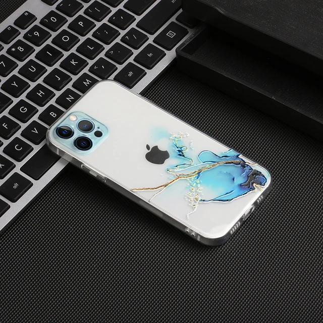 Watercolor Painting Phone Case for IPhone 13 12 11 Pro X XR Max Clear Shockproof Cover for IPhone 8 7 Plus XS Max Coque Funda A5