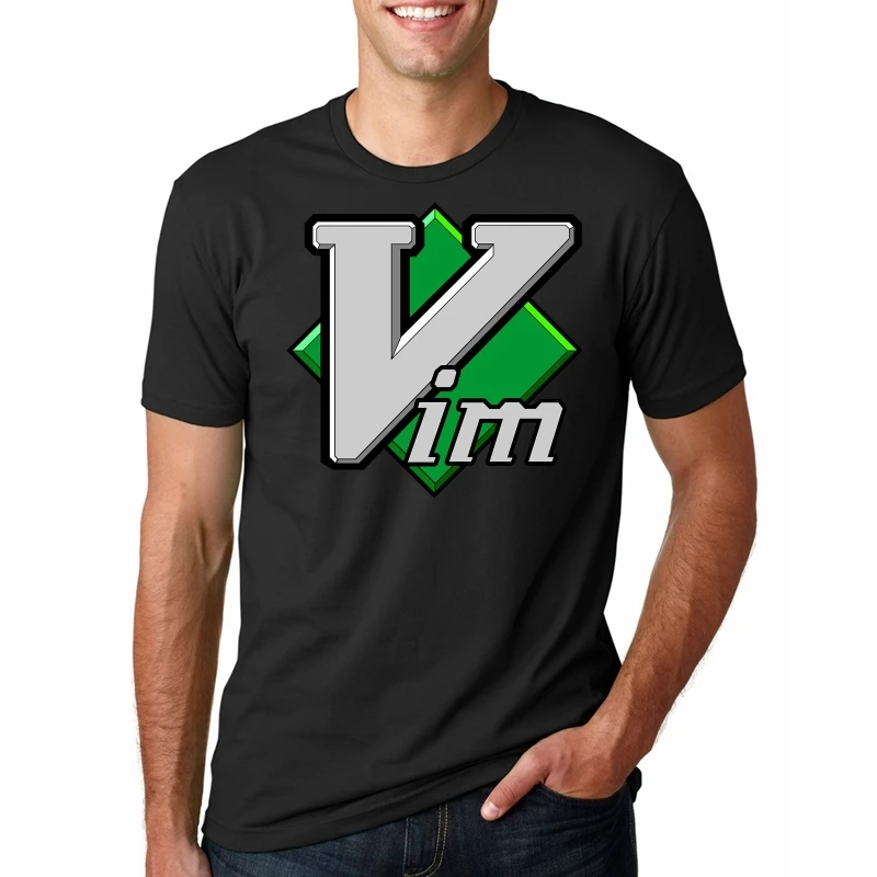 Модная крутая Мужская футболка, Мужская забавная футболка VIM, индивидуальная Футболка с принтом - Цвет: BLACKPD487