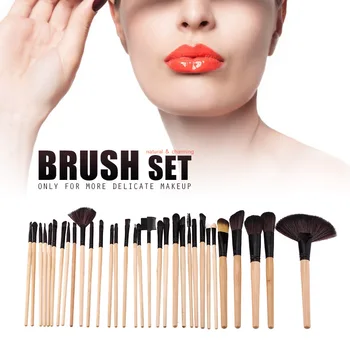 

Abody 32Pcs Professional Make Up Brush Set Cosmetic Makeup Tool Kit Fundation Eyeshadow Brushes Lip Powder Eyebrow Brush Bag