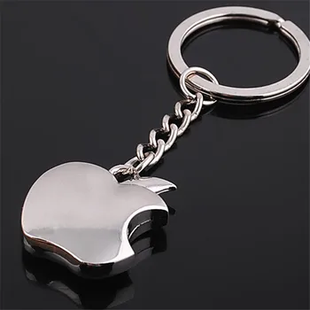 

New arrival Novelty Souvenir Metal Apple Key Chain Creative Gifts Apple Keychain Key Ring Trinket car key ring car key ring