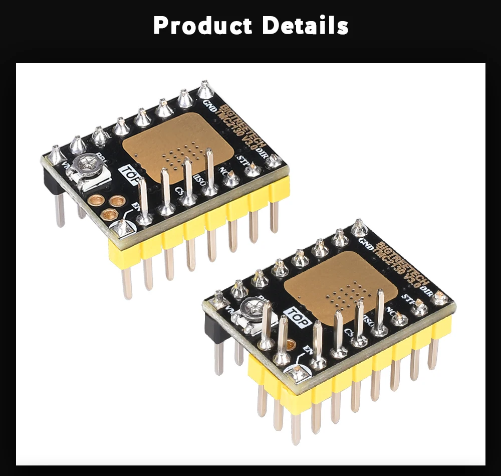 3d принтер драйвер TMC2130 V3.0 шаговый двигатель бесшумный драйвер StepStick SPI драйвер бесшумный Reprap MKS GEN L V1.4 для SKR V1.3