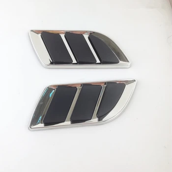 

2 Pcs car styling auto Hood Fender Decorative Air Flow Intake Scoop Bonnet Vent Cover decorative stickers Universal