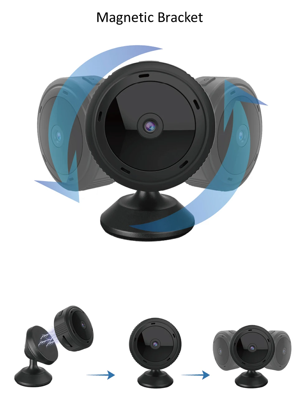 Full HD 1080P Мини Wifi IP камера беспроводной пульт дистанционного управления секретная камера обнаружения движения ИК ночного видения Детский Монитор Espion