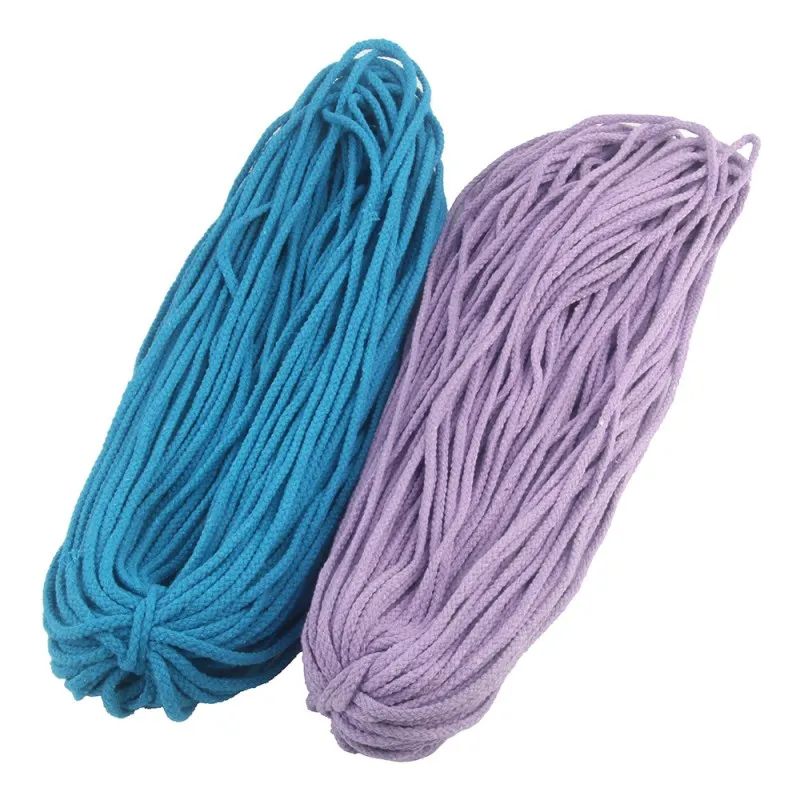 5mm Cotton Cord Eco-Friendly Twisted Rope High Tenacity Thread DIY Textile Craft Woven String Home Decoration Touw 25yards/lot cotton rope