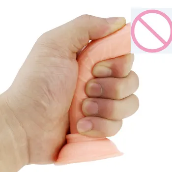 Cheap And Good Quality Mini Soft Jelly Dildos Small Artificial Sucker Penis Vagina Anal Plug Sex Toys Shop For Women Masturbator 4