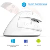 Delux M618 Mini Wireless White Mouse Bluetooth 4.0+2.4GHz Dual mode Ergonomic Rechargeable Silent click Vertical Mice For PC ► Photo 2/6