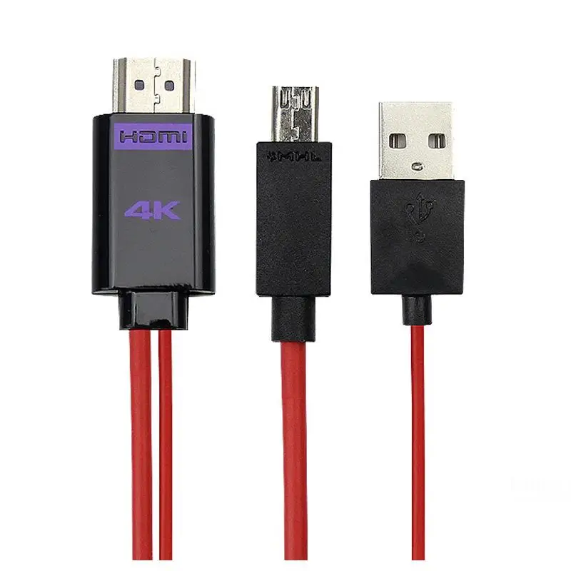MHL к HDMI адаптер Micro USB к HDMI 4K HD ТВ кабель адаптеры для samsung S3 S4 S5 note2 3 4 Android телефон 11PIN Поддержка HDCP
