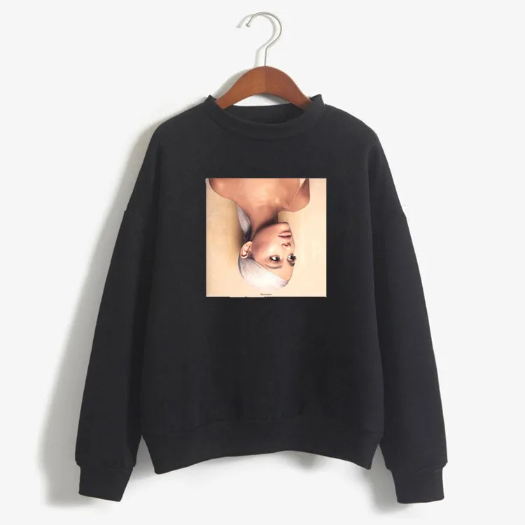  BTFCL New Fashion Women Sweatshirt Ariana Grande Idol No Tears Left To Cry Gothic Harajuku Kpop Hoo