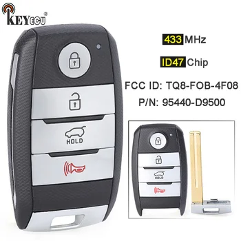Keyforkess 433.92MHz ID47 Chip TQ8-FOB-4F08, sostituzione premium Smart 4 Button Remote Key Fob per Kia Sportage 2018 2019 2020