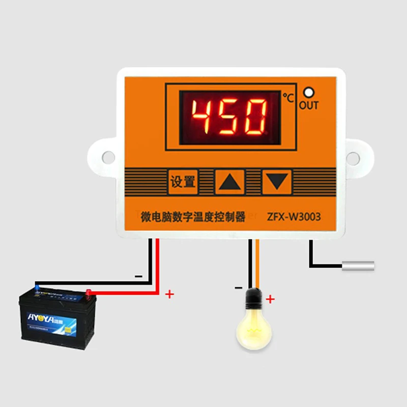 XH W3005 3003 DC12V 24V AC110V 220V цифровой регулятор влажности гигрометр 0 ~ 99% RH с датчиком