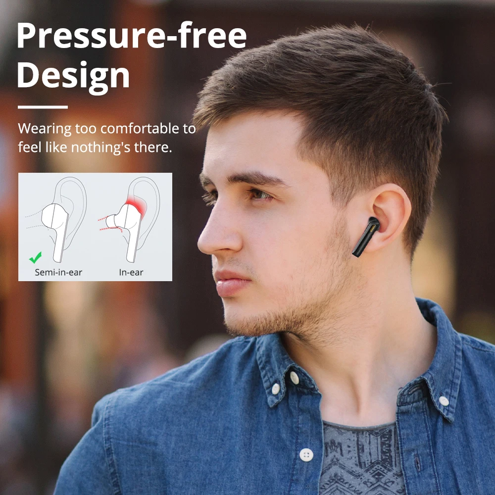 Tronsmart Onyx Ace TWS Earphone Qualcomm AptX Wireless Bluetooth 5.0 One-Tap Control Noise Cancellation with 4 Microphones