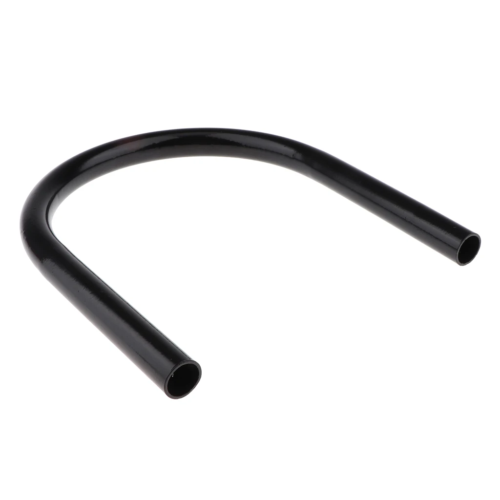 210mm Metal Rear Seat Flat Frame Hoop Safety Grab Bar Hand Rail for Motorcycle Universal, Black