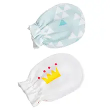 Хлопковые варежки для новорожденных, четыре сезона, разные цвета, милые мотивы из мультфильма, удобные мягкие перчатки высокого качества