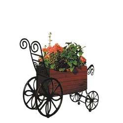 European Iron Wooden Flower Box Plant Planting Box Flowerpot Decoration Float Floor Outdoor Landscape Courtyard Ornaments