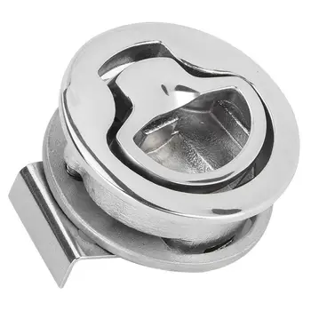 

2 Inch 50mm 316 Stainless Steel Boat Round Deck Hatch Flush Pull Latch Lock for Marine Yacht