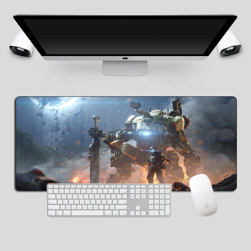 Модный прочный большой 70x30 см Titanfall 2 игровой коврик для мыши геймер компьютерный игровой коврик для мыши запирающийся край офисный коврик для ноутбука