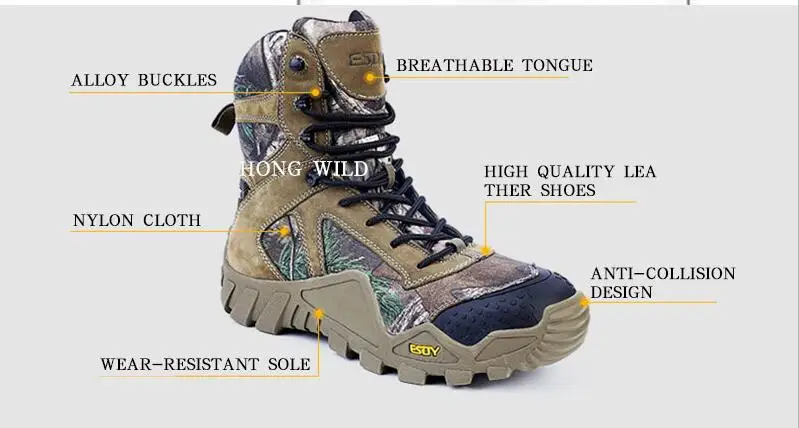 Камуфляжный армейский пустынный армейские ботинки военные тренировочные тактические ботинки мужские высокие походные ботинки уличные