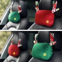 1 шт. аксессуары для салона автомобиля 25*15 см Рождественские оленьи рога автомобильное сиденье подголовник для отдыха Подушка Автомобильная подушка хлопок