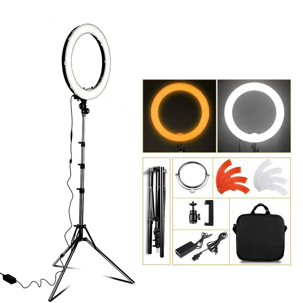 

18 Inch Ring Light Dimmable 5500K LED Ring Lamp With Tripod ringlight Studio Photo Lamp For Photography Light Ring YouTube Live