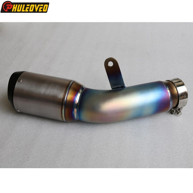 Blue Burnt S1000RR 2015 2016 Motorbike Muffler Exhaust Pipe Escape Titanium Alloy Motorcycle Exhaust Muffler for S1000RR 15-16