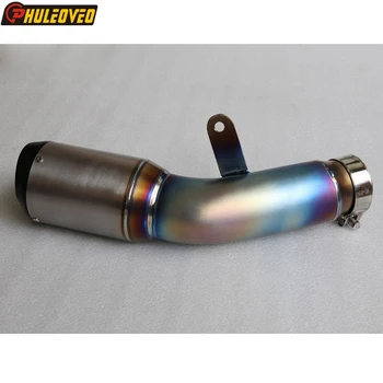 Blue Burnt S1000RR 2015 2016 Motorbike Muffler Exhaust Pipe Escape Titanium Alloy Motorcycle Exhaust Muffler for S1000RR 15-16