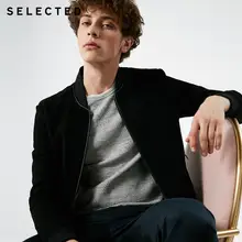 Отборная мужская бейсбольная куртка из козьей кожи и замши куртка из натуральной кожи S | 418310513