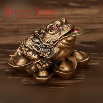 

ne Wealth Chinese for Frog Toad Coin Home Office Decoration Tabletop Ornaments Lucky Gifts.