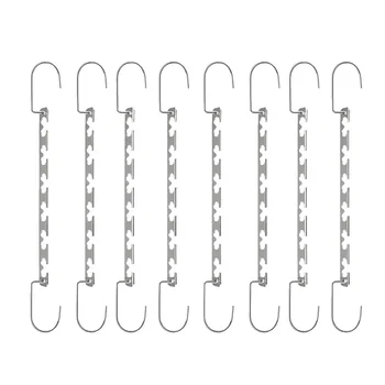 

8 Pack/Set Space Saving Hangers Metal Hanger Magic Cascading Hanger Closet Clothes Organizer