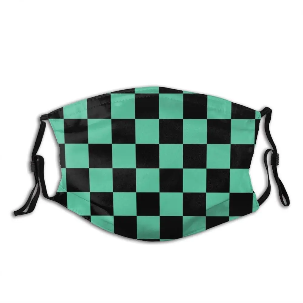 Tanjirou Kamado Pattern Demon Slayer Face Mask With Filter Tanjiro Tanjirou Tanjiro Kamado